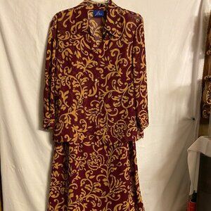 JH Collectibles 2 Piece Maxi Dress Size 14
